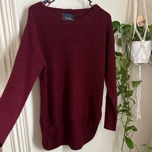 Luxurious Maroon Crew Neck Sweater